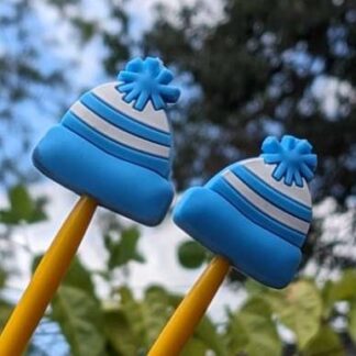 Blue Beanie Buddies silicone needle stoppers