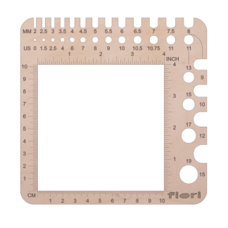 Fiori Timber Stitch and Needle Gauge