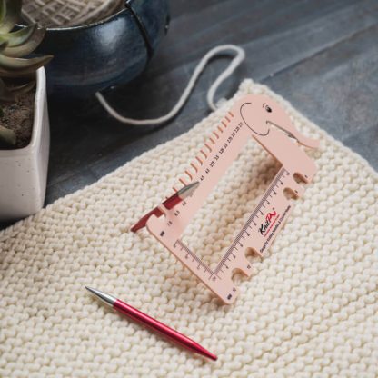 KnitPro Stitch and Needle Gauge with Cutting Tool - Image 2
